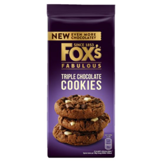 Picture of Foxs Fabulous Triple Milk Choc Cookie 180g x8